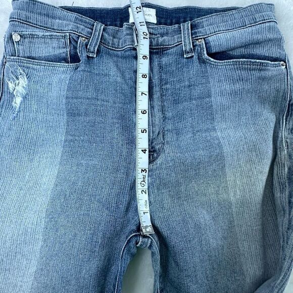 Hudson Women's 30 Barbara High Waist Crop Jeans Light Wash Distressed Denim - Picture 9 of 11